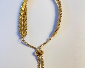 Pulsera Miyuki de oro – Joyería de cuentas hecha a mano – Estilo bohemio minimalista – Pulsera elegante para todos los días –