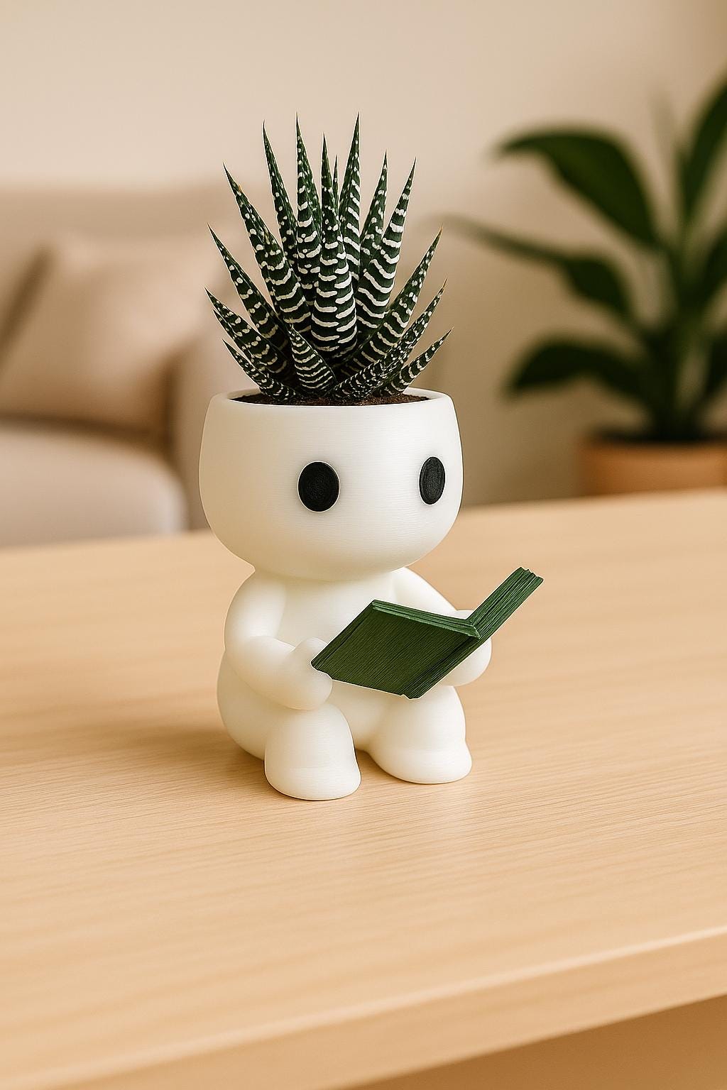 Mini Planter Toy Special Edition 1, Collect Home Decor Mini Planter, 3D Printed Gift for Book Lovers, Kids & Home Decor, Growie Reader