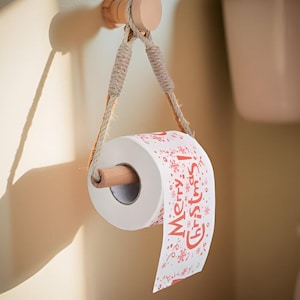 Porta carta igienica in legno rustico