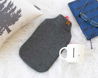 100% Cashmere Upcycled Sweater Hot Water Bottle Cover Pattern Sewing Tutorial Heart Repurpose Christmas Gift Handmade Easy Beginner Friendly