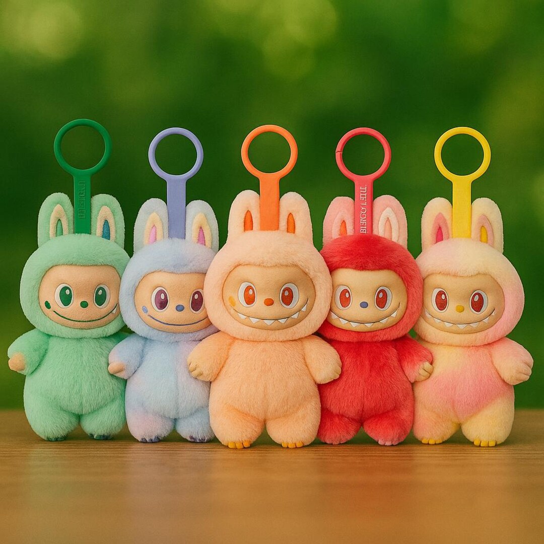 ラスト！人気集まっての6点セットラブブウサギ型キーホルダ ラスト在庫未使用❗️ラブブ らぶぶLABUBU キーホルダー