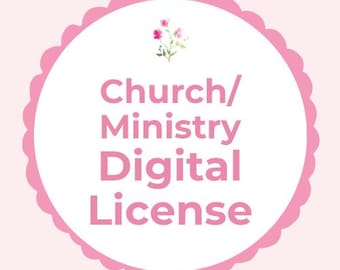 Digital License Upgrade | Classroom License | Church Ministry License | Printable Usage Rights | Group Use Permission | Bible Study License