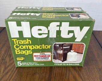 Hefty 18 Gallon Trash Compactor Bags 5 Backpack Liners Per Box - Lot of 2