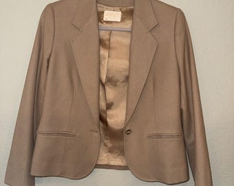Vintage Pendleton Virgin Wool Blazer USA Wardrobe Capsule Staple Size 8 EUC