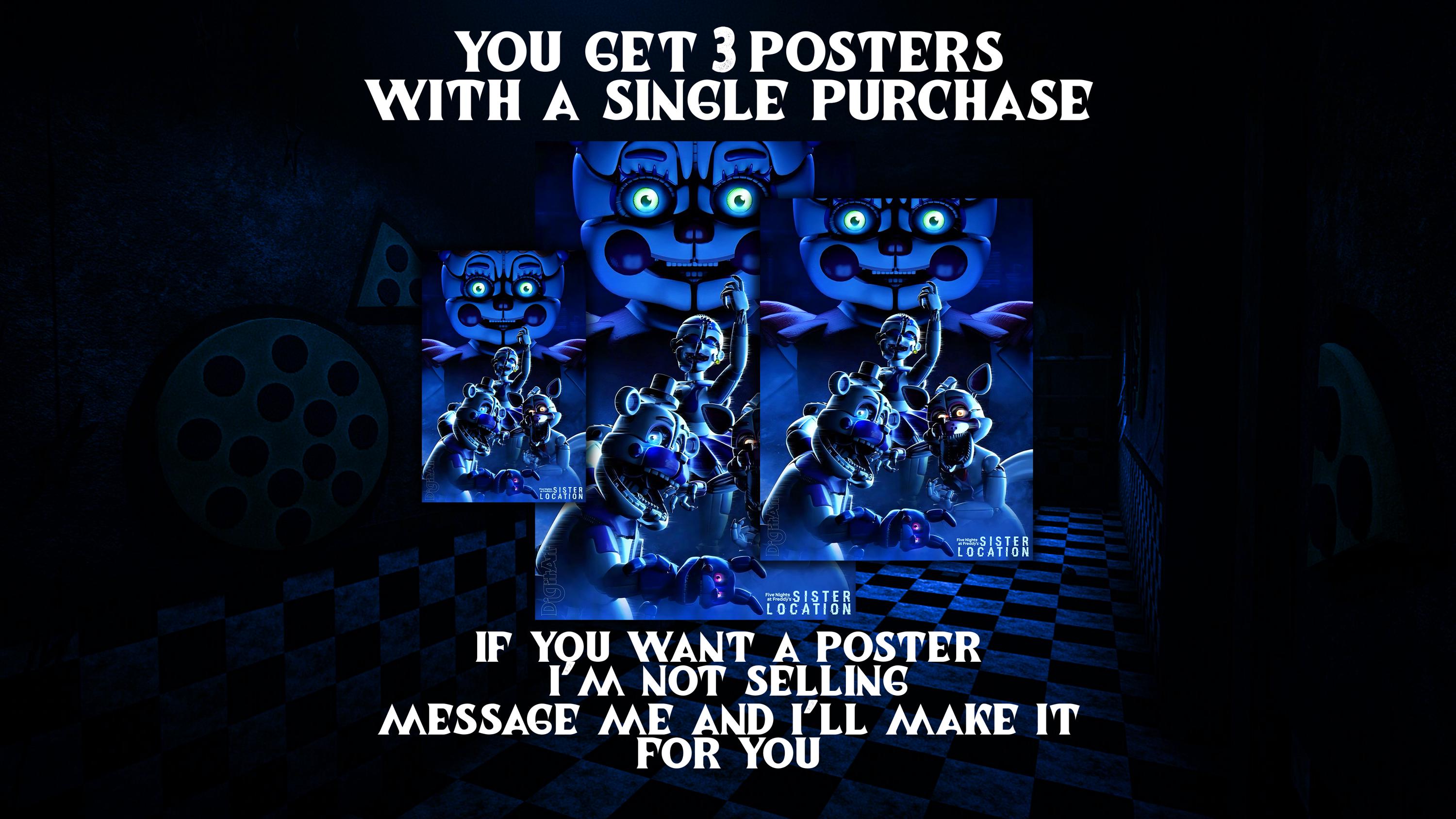 Five Nights at Freddy's - Sister Location - Poster (3 Sizes) - Etsy