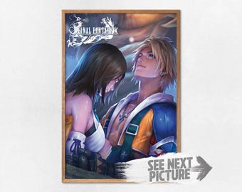 ファイナルファンタジーX ティーダとユウナ - ポスター 13x19 - Etsy 日本