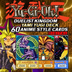 Baraja de 60 cartas estilo anime de Yu-Gi-Oh! | Baraja del Reino de los Duelistas de Yami Yugi