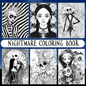 Nightmare Halloween Coloring Book: 66 Creepy Coloring Pages (PDF Download)