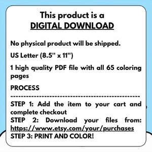 May include: An announcement for a digital download product, stating "This product is a DIGITAL DOWNLOAD." It specifies no physical product is shipped, US Letter size (21.6cm x 27.9cm), and provides download and print instructions.