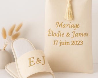 Personalized Spa Slippers – Wedding, Hammam, Guest Gift / Custom Spa Slippers – Wedding, Hammam, Guest Gift