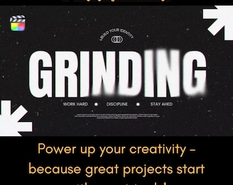 Ink Title Design Final Cut Pro Template |10 Titles, No Plugins, Instant Download