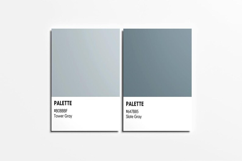 Pantone Mockup Set: 4 PSD Color Swatch Card Templates for Branding ...