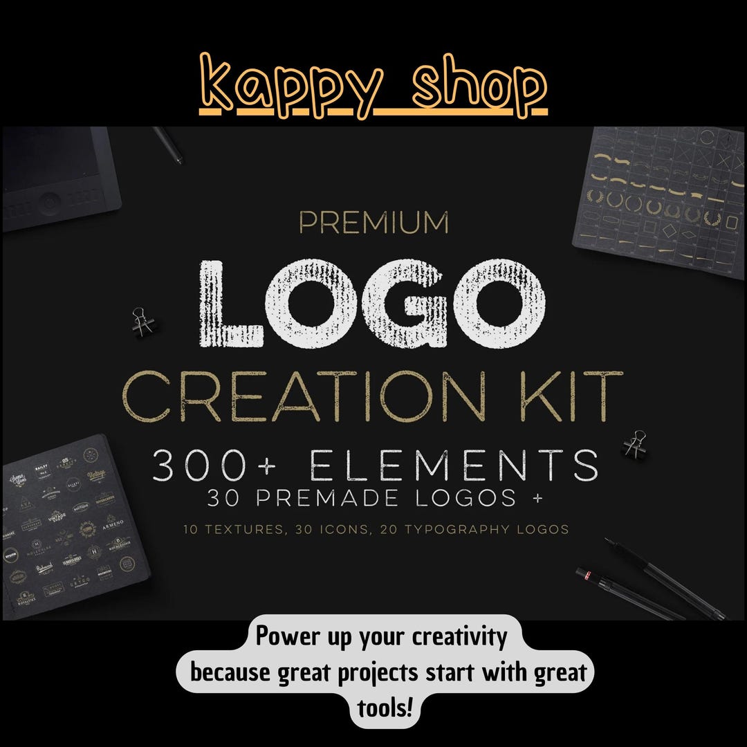 Logo Creation Kit (AI, PSD, EPS Files) - Etsy