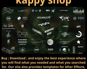 After Effects Infographics Pack Animated Charts Maps Data Visualization Template Corporate Video Assets