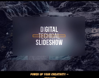 Digital Slideshow After Effects Template — Dynamic Slides with Motion Graphics & Bold Typography
