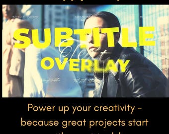 After Effects Subtitle Text Overlay | Cinematic Gritty Typography Animation for Music Videos