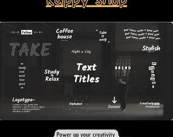 4K Text Titles DaVinci Resolve Template — 15 Scenes, RGB, No Plugins