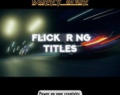 Flickering Titles DaVinci Resolve Template | Animated Cinematic Title Pack, 4K, No Plugins, Instant Download