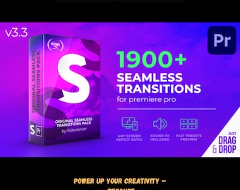 Premiere Pro Transitions Pack | 1900+ Seamless Video Effects (4K, Vertical, Square)