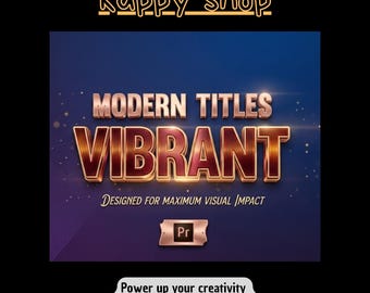 Vibrant Modern Video Titles, 4K Animated Typography Text Lower Thirds Pack