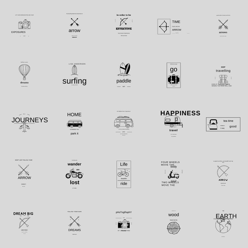 100 Editable Logo Templates Bundle, DIY Branding Kit PSD AI, Vector ...