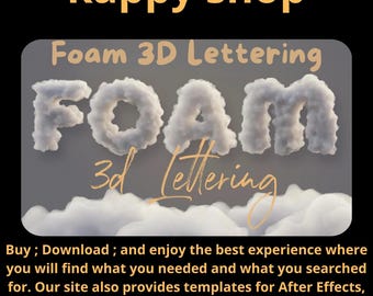 3D Foam Lettering PNG: Full Alphabet & Characters