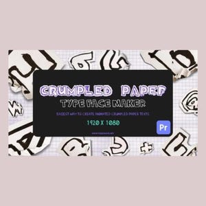 FoldCraft™ Crumpled Paper Typeface Generato