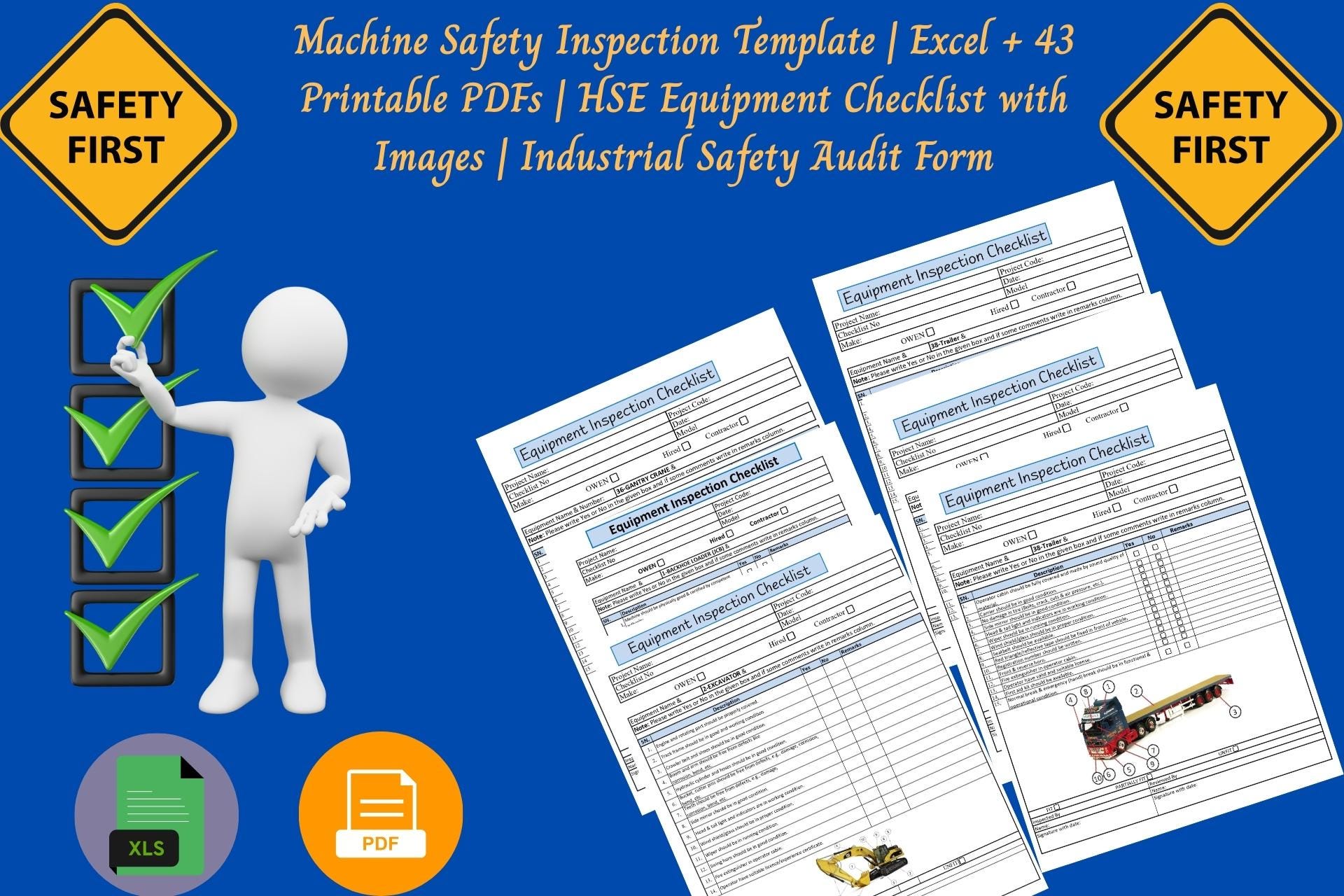 Hse,machine Safety Inspection Template | Excel + 43 Printable Pdfs ...