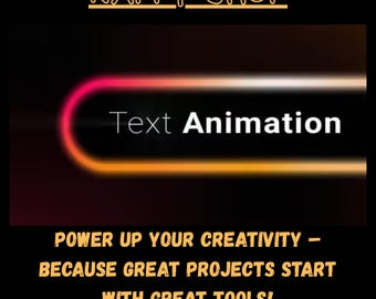 Text Animation After Effects Template | 6 Kinetic Typography Presets, In & Out Animation, Fully Customizable