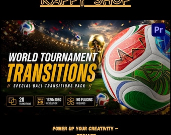 Soccer Transitions Pack for Premiere Pro — Football Highlights, World Cup & Sports Video Editing