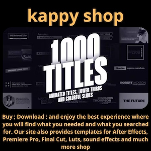 MogrtTitles – 1000 animierte Titel für Premiere Pro & After Effects