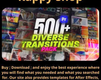Premiere Pro用500種類以上のシームレストランジション｜ドラッグ＆ドロップで操作できるビデオエフェクトパック