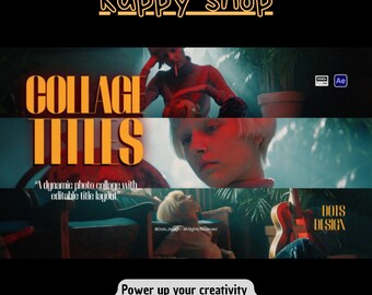 After Effects Template Collage Titles, Modern Motion Graphics for YouTube and Social Media