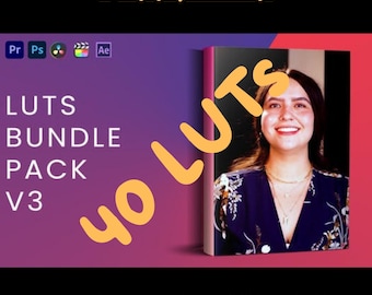 Cinematic Video LUTs Bundle Color Grading Presets For Premiere Pro DaVinci CapCut Vlog Filters