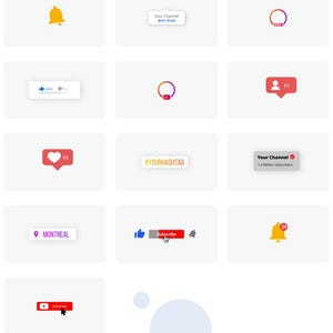 May include: A graphic featuring social media icons and interactive elements. Includes icons for Facebook, Instagram, and YouTube, along with like, subscribe, and notification symbols. The text "Social Media" is displayed at the top.