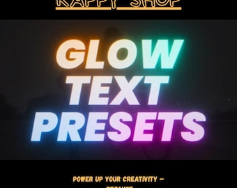 Glow Text Presets for After Effects — Neon Typography, Electric Captions & Cinematic Title Animations