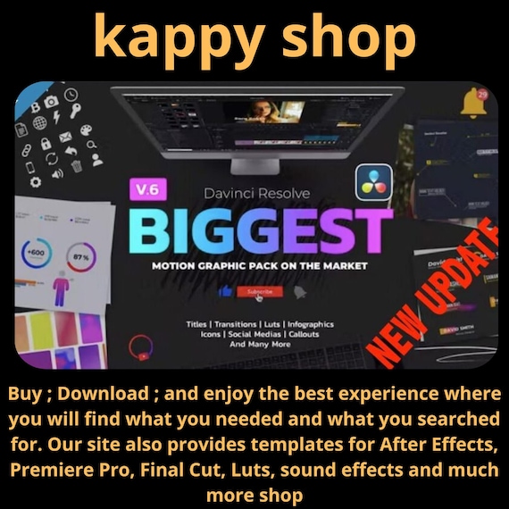 Motion Graphics Pack Davinci Resolve 1300 Transitions Titles Lower Thirds Callouts Video Editing Bundle