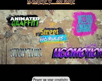 Animated Graffiti Titles After Effects Template Urban Street Art Video Motion Graphics Pack