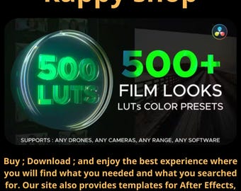 DaVinci Resolve LUTs: Cinematic Color Grading Bundle for Professional Video Editing