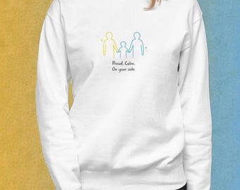 Minimalist Supportive Crewneck Sweatshirt – Gentle Affirmation Gift.