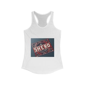 Empowering Women&#39;s Racerback Tank - SHERO, Fitness Gear, Athletic Wear, Summer Fashion, Inspirational Gym Top