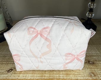 Cosmetic Makeup Bag – Handmade Zipper Pouch for Travel, Toiletries & Beauty Essentials – Small Makeup Organizer Gift for Her - Beauty Bag