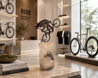 Victory Ride Cyclist Sculpture