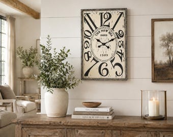 Belle Époque Rectangular Wall Clock