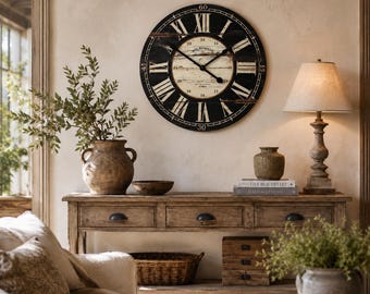 Reloj de pared de madera de París