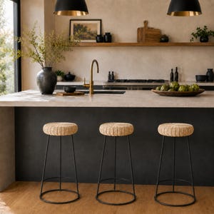 Solea Woven Rattan Counter Stool