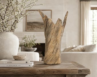 Arden Weathered Wood Resin Sculpture (L)