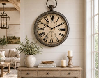 Marais Hidden Storage Wall Clock