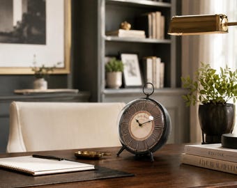 Bramwell Metal Table Clock