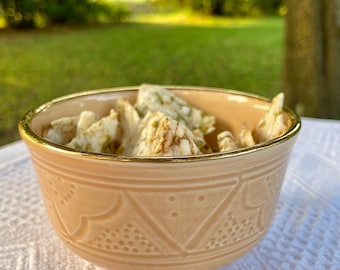 Collezione Eterna - Sand Bowl with 12K Gold Rim BG-003